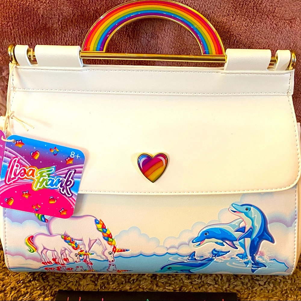 BRAND NEW Lisa Frank Markie reflection loungefly bag